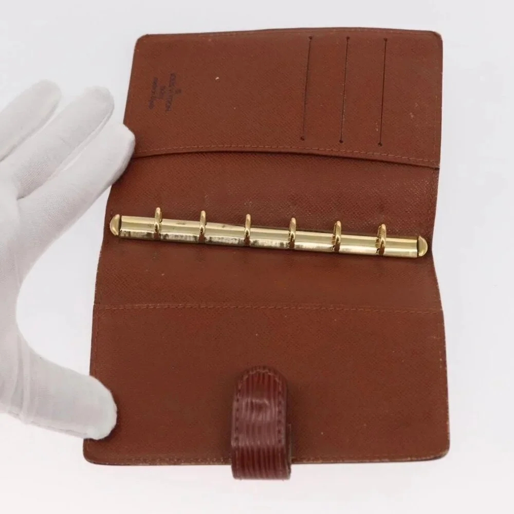 LOUIS VUITTON Epi Agenda PM Day Planner Cover Brown
